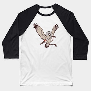 Sandhill Crane Baseball T-Shirt